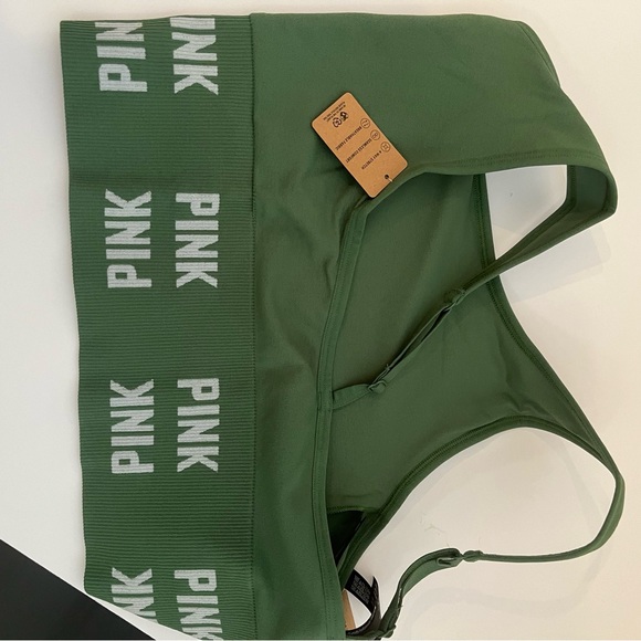 Pink Active seamless crop Sports Bra. Sz. XL - Picture 3 of 8